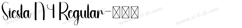 Siesta N4 Regular字体转换